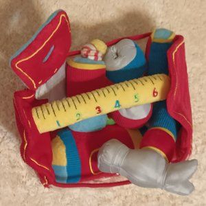 Melissa & Doug Toolbox Fill & Spill Toddler Toy With Vibrating Drill (7 pcs.)